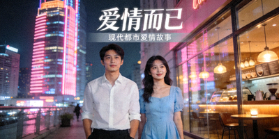 都市剧《爱情而已》海报，现代都市爱情故事